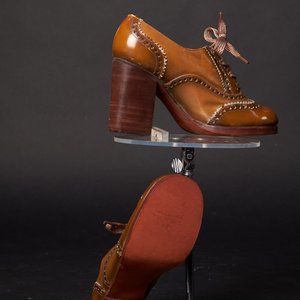 1970s Battani Oxford Heels Shoes